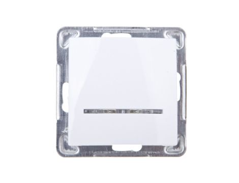 IMPRESJA Łącznik pojedynczy z podświetleniem biały ŁP-1YS/m/00