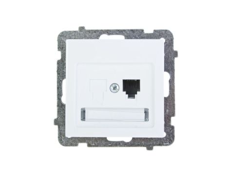 AS Gniazdo telefoniczne pojedyncze RJ11 białe GPT-1G/m/00