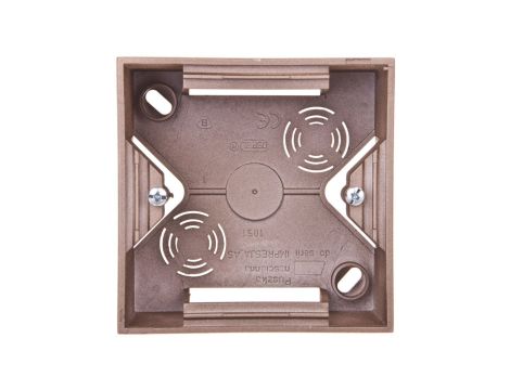 IMPRESJA Puszka natynkowa pojedyncza złoty metalik PNP-1Y/28