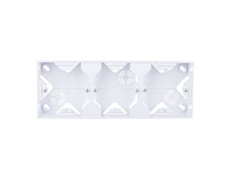 IMPRESJA Puszka natynkowa potrójna biały PNP-3Y/00