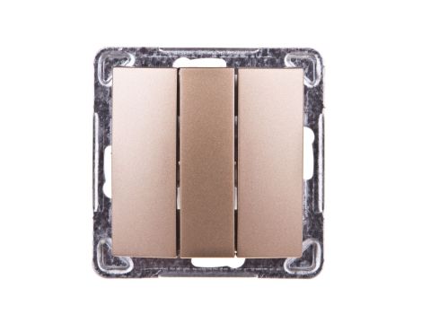 IMPRESJA Łącznik potrójny złoty metalik ŁP-13Y/m/28