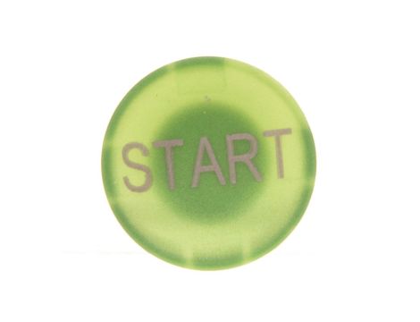 Soczewka przycisku 22mm płaska zielona z symbolem START M22-XD-G-GB1 218196