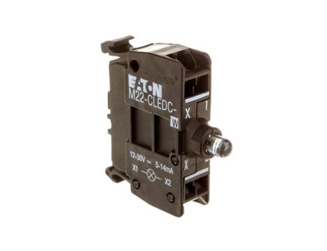 Oprawka z LED biała 18-30V AC/DC zacisk spężynowy M22-CLEDC-W 216572