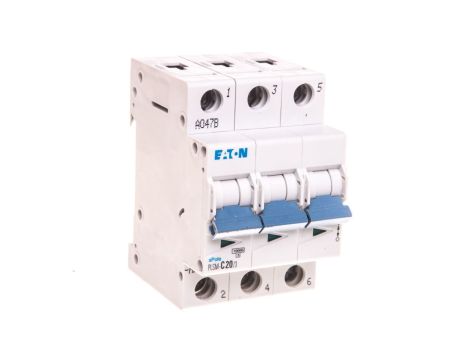 Wyłącznik nadprądowy 3P C 20A 10kA AC PLSM-C20/3-MW 242475