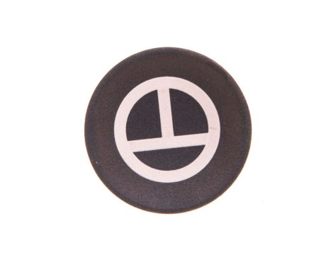 Soczewka przycisku 22mm płaska czarna z symbolem M22-XD-S-X11 218177