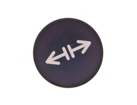 Soczewka przycisku 22mm płaska czarna z symbolem LUZOWANIE M22-XD-S-X13 218179