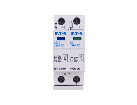 Ogranicznik przepięć Typ T2 2P 20kA SPCT2-280-1+NPE 167619