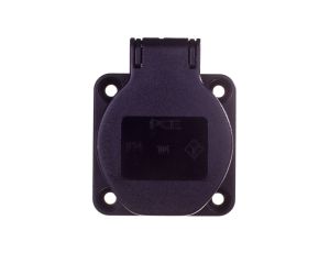 Gniazdo tablicowe 10/16A 2P+Z 230V czarne IP54 104-0ss