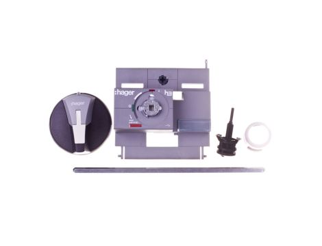 Napęd drzwiowy czarny z blokadą wałek 200mm HXB031H