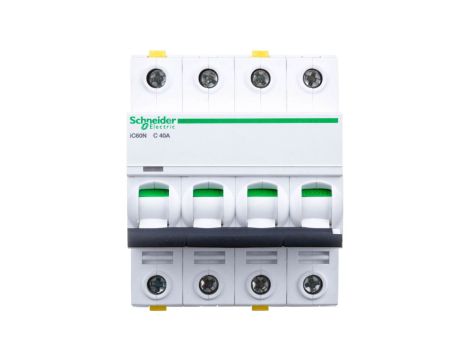 Wyłącznik nadprądowy 4P C 40A 6kA AC iC60N-C40-4 Acti9 A9F04440