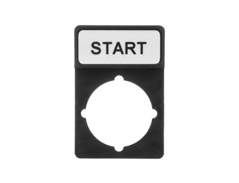 Tabliczka opisowa czarna prostokątna START ST22-1901\P04