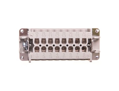 Wkład złącza 16P+PE żeński 16A 500V EPIC H-BE 16 BS 10195100