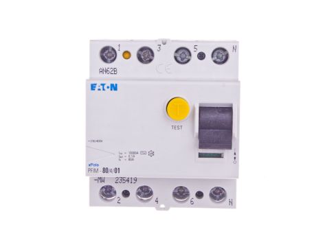 Wyłącznik różnicowoprądowy 4P 80A 0,10A typ AC PFIM-80/4/01-MW 235419