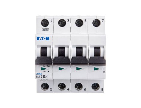 Wyłącznik nadprądowy 4P C 25A 15kA AC FAZ C25/4 279063