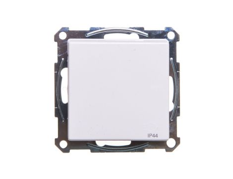 Merten System M Gniazdo pojedyncze z/u 16A IP44 z przesłonami i klapka białe MTN2514-0325