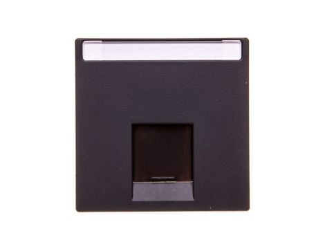 Merten System M Płytka centralna pojedyncza gniazda komputerowego RJ45 antracyt MTN465814