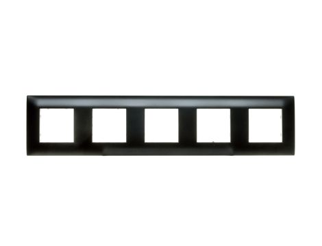 DANTE Ramka pięciokrotna tworzywo lakierowane CZARNY 450985