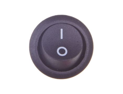 Wyłącznik okrągły kołyskowy R13 czarny 07-00-02-09-0003