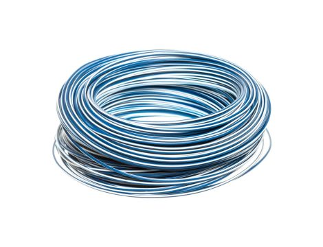 Przewód instalacyjny H05V-K 0,75 ciemnoniebieski z białym paskiem 4510922 /100m/