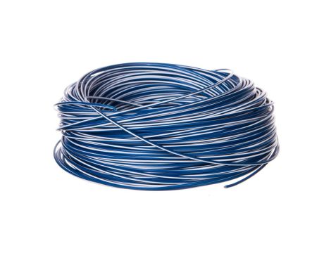 Przewód instalacyjny H05V-K 0,5 ciemnoniebieski z białym paskiem 4510921 /100m/