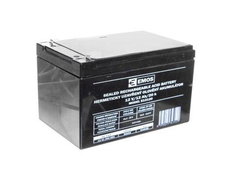 Akumulator ołowiowy AGM 12V 12Ah F6,3 B9656