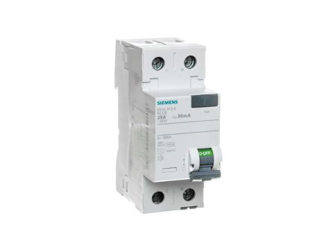 Wyłącznik różnicowoprądowy 2P 25A 0,03A Typ AC 30mA 230V SENTRON 5SV4312-0