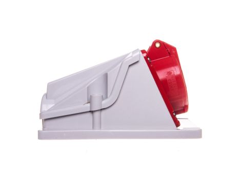 Gniazdo stałe 5P 16A 400V czerwone IP44 90 6H IEC 309 HP GW62482
