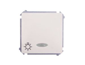 Simon Basic Przycisk /światło/ z podświetleniem, szybkozłącza, beżowy BMS1L.01/12