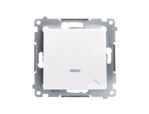 Simon 54 Łącznik schodowy z podświetleniem biały DW6AL.01/11