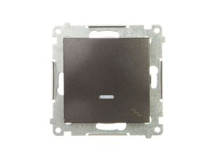 Simon 54 Łącznik schodowy z podświetleniem antracyt DW6AL.01/48