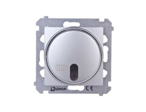 Simon 54 Łącznik zdalnie sterowany z przekaźnikiem srebrny mat DWP10P.01/43