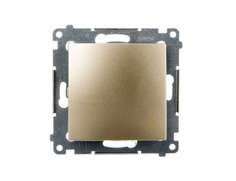 Simon 54 Przycisk /światło/, szybkozłącza, złoty mat DS1.01/44