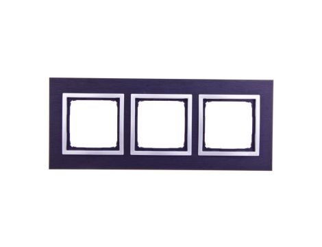 Simon 54 Nature Ramka potrójna metal INOX YIN DRN3/78