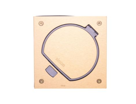 Simon Connect Wkład puszki KSE IP66 z pokrywą i gniazdem komputerowym pojedynczym RJ45 kat.5e mosiądz KSE25U/23/71