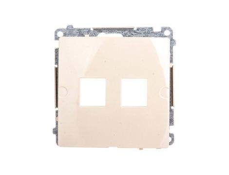 Simon Basic Pokrywa gniazda teleinformatycznego pojedynczego RJ Keystone płaska beżowa BMPT/12