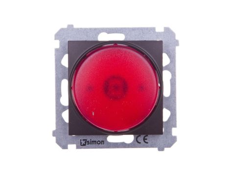 Simon 54 Sygnalizator świetlny LED czerwone światło brąz mat DSS2.01/46