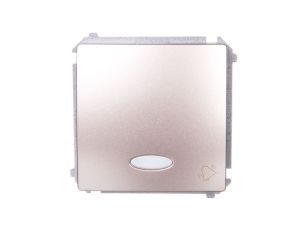 Simon Basic Przycisk /dzwonek/ z podświetleniem, szybkozłącza, satynowy BMD1L.01/29