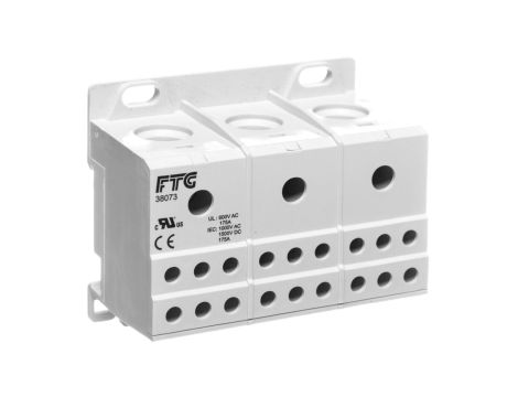 Blok rozdzielczy 3-potencjalowy szary AUX38073AL