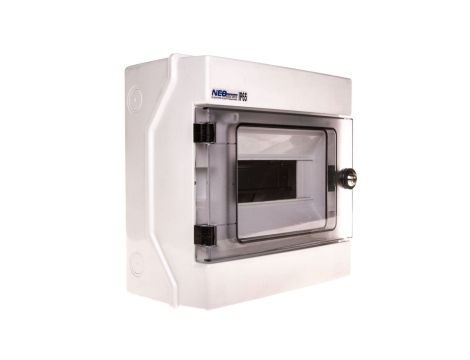 Rozdzielnica hermetyczna modułowa (500V AC ,1000V DC) 1x8 natynkowa IP65 RH-8/Z (z zamkiem) 36.9