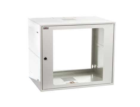 Szafa wisząca SIMPLE 19 12Ux555x400 mm IP 30, ściany boczne pełne, drzwi pełne SZWS-19-9U-40-DS 19-8012SZWS-19-9U-40-DS