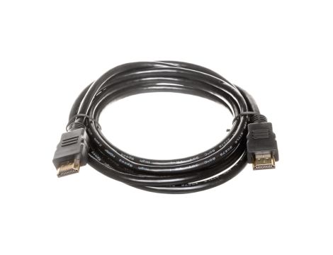 Kabel połączeniowy HDMI Highspeed 2.0 z Eth. GOLD Typ HDMI A/HDMI A, M/M czarny 2m AK-330107-020-S