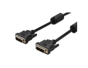 Kabel połączeniowy DVI-D Single Link Typ DVI-D(18+1)/DVI-D(18+1), M/M czarny 2m AK-320100-020-S