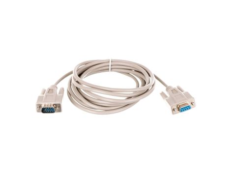 Kabel przedłużający RS232 1:1 Typ DSUB9/DSUB9, M/Ż beżowy 3m AK-610203-030-E