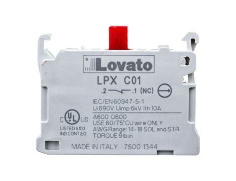 Styk pomocniczy 1R do serii Platinum, zaciski śrubowe LPXC01