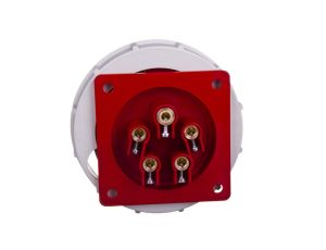 Wtyczka tablicowa 32A 5P 400V czerwona IP67 6252-6