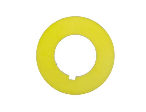 Tabliczka opisowa żółta okrągła fi42 bez nadruku ST22-4509P01