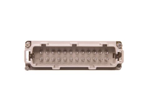 Wkład złącza 24P+PE męski 16A 500V EPIC H-BE 24 SS 10204100