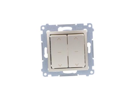 Simon 54 Łącznik żaluzjowy podwójny, szybkozłącza, złoty DZW2.01/44