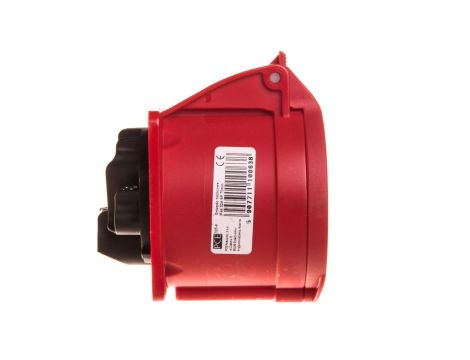 Gniazdo tablicowe 32A 5P 400V /70x70/ czerwone IP44 325-6