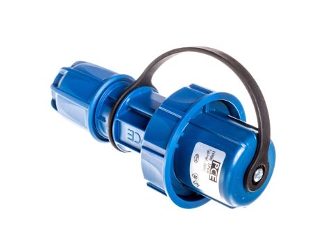 Wtyczka przenośna 16A 2P+Z UNI-SCHUKO 230V IP68 niebieska NAUTILUS 20051-b